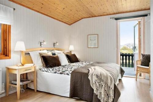 Postel nebo postele na pokoji v ubytování Ferienhaus an der Schwedischen Westküste