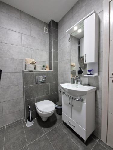 Ένα μπάνιο στο Apartments Gradiska
