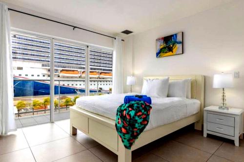 Postel nebo postele na pokoji v ubytování Apartamento Moderno en Oranjestad Aruba