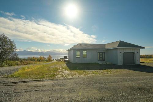 a small house on the side of a road at Rockfish Retreat at Kachemak Bay Kabins in Homer