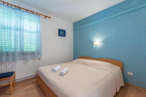 Posteľ alebo postele v izbe v ubytovaní The View Apartment