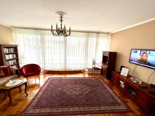 Televízia a/alebo spoločenská miestnosť v ubytovaní La Belle Époque