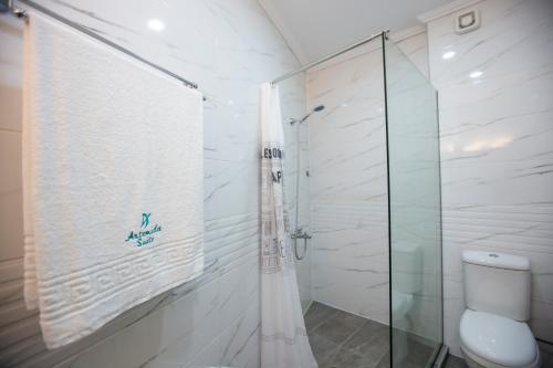 Bilik mandi di Artemida Suites