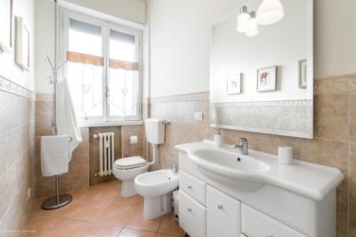 Koupelna v ubytování Casa Gioli