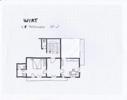 Půdorys ubytování Haus Scherl