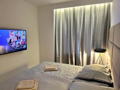 Katil atau katil-katil dalam bilik di Apartament RadMila2 Premium