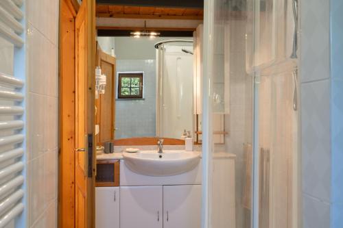 Koupelna v ubytování Podere La Vigna