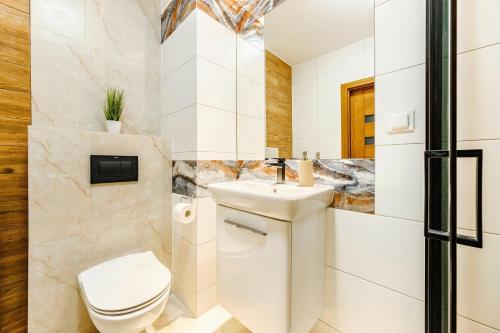 Ένα μπάνιο στο Aparthotel Plac Litewski Premium
