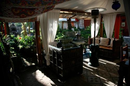 a living room with a porch with a couch at Dimora Coloniale B&B in Ischia