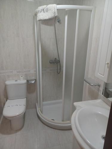 Ένα μπάνιο στο Hotel 2 de mayo 2