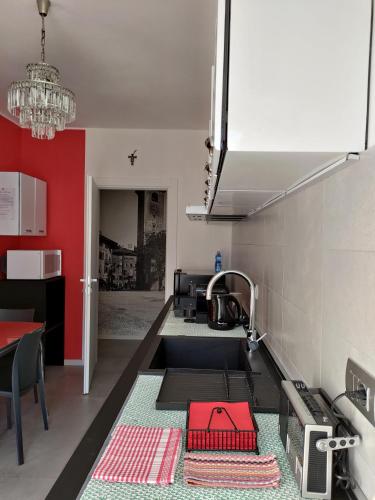 Ένα ή περισσότερα κρεβάτια σε δωμάτιο στο Design apartment n. 41