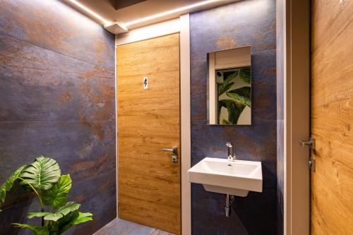 Koupelna v ubytování Hotel Palos