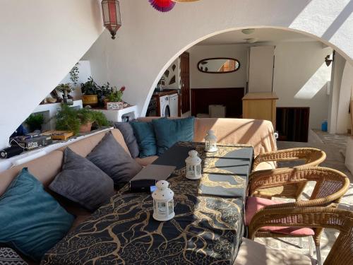 Χώρος καθιστικού στο Casa Estefano Policarpo Hostel für Wanderer