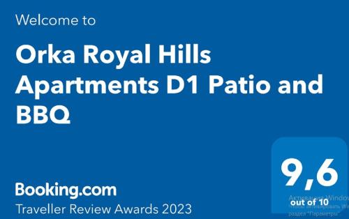 オルデニズにあるOrka Royal Hills Apartments D1 Patio and BBQの天下関係のスクリーンショット