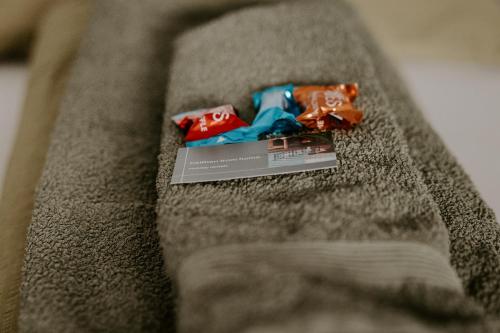 a close up of a piece of clothing sitting on a couch at FAIRien from home in Neusiedl am See