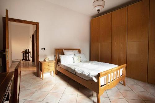 Säng eller sängar i ett rum på Casa Serena, Radda in Chianti, località Lucarelli.