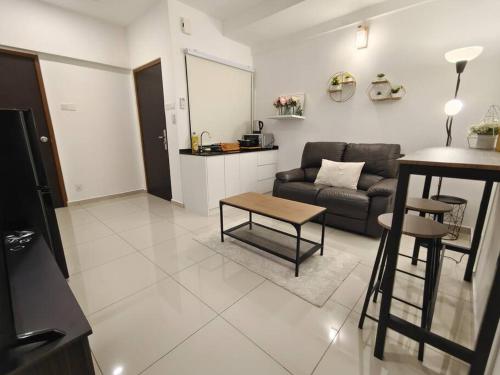 Η κουζίνα ή μικρή κουζίνα στο 【NEW】Cozy&Warm Studio@Juru Sentral Icon City