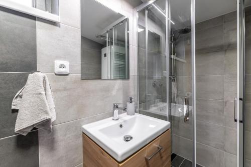 Koupelna v ubytování Apartmány Lucie