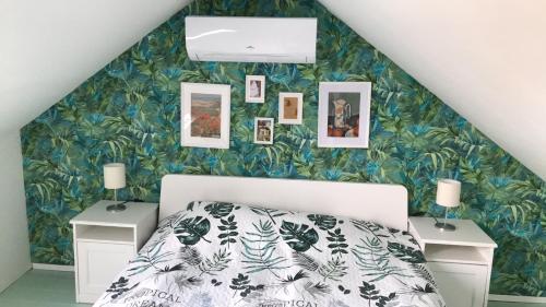 Cama o camas de una habitación en Gólyásház apartman