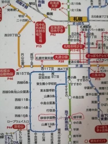 a map of the subway in tokyo at aup178 in Sapporo
