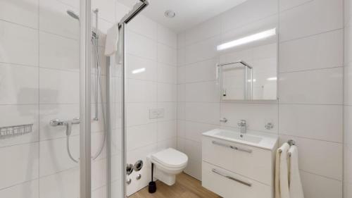 Koupelna v ubytování Lodges Hotel Morges
