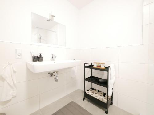 Koupelna v ubytování 75 m2, zentral, Küche, Balkon, Parkplatz