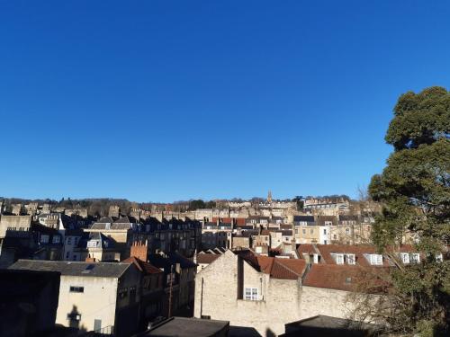 a view of the city of paris from the castle at Brocks in Bath