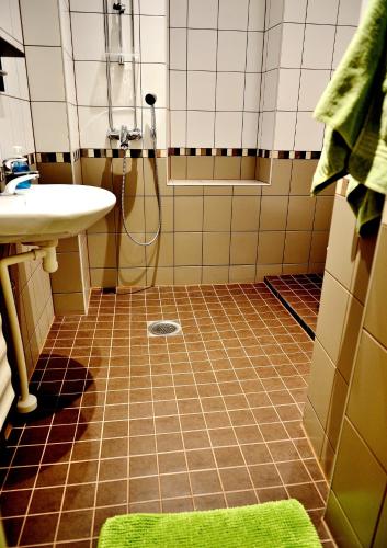 Ένα μπάνιο στο Hostel Diana Park