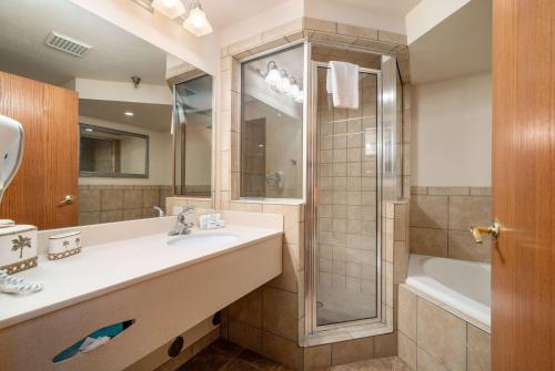 Ванная комната в Ramada by Wyndham Sioux Falls Airport - Waterpark Resort & Event Center