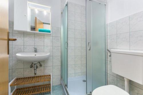 Koupelna v ubytování Vita