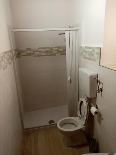 casa Trignano في إيسولا دل غران ساسو ديتاليا: حمام مع مرحاض ودش