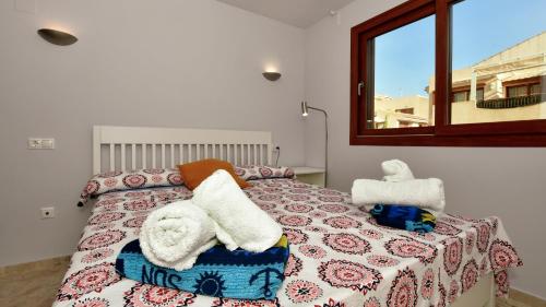 Katil atau katil-katil dalam bilik di Apartamento La Recoleta