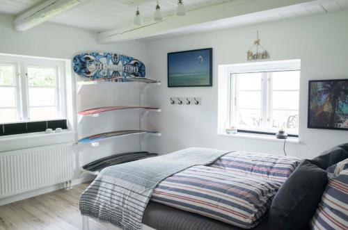 Легло или легла в стая в Reetdachhaus, Sauna, E-Bikes, 6 Personen