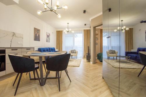 Posezení v ubytování Apartament przy centrum i dworcu