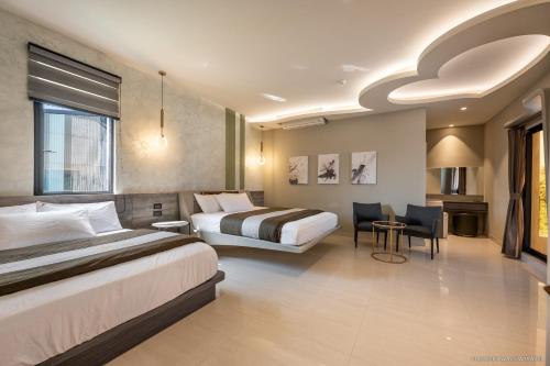 Cama o camas de una habitación en 極の宿 eXtreme