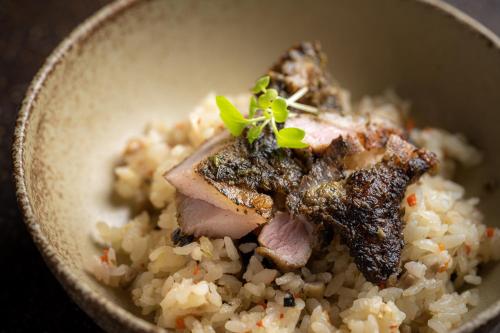 ロッジの敷地内または近くでの食事または食べ物
