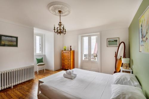 Posteľ alebo postele v izbe v ubytovaní Le Tangon - Maison de 150m2 face à la mer