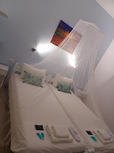 Cama o camas de una habitación en Stamatia's Houses
