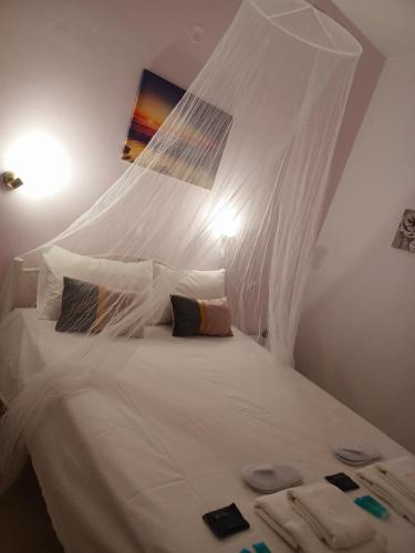 Cama o camas de una habitación en Stamatia's Houses