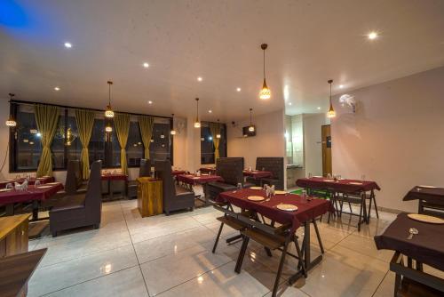 Χώρος καθιστικού στο Hotel Saheb