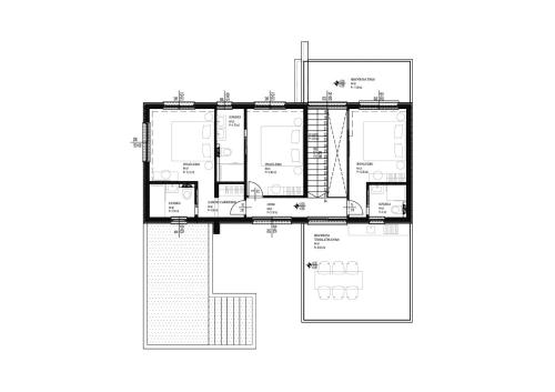 a floor plan of a house at Villa Mia- Private Wellness & Spa in Seget Vranjica