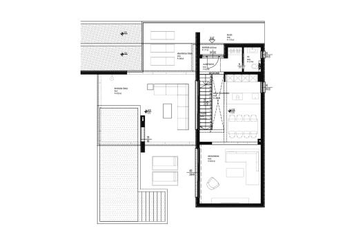 a house for a familyfirst floor plan at Villa Mia- Private Wellness & Spa in Seget Vranjica