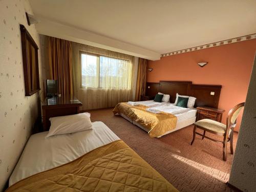 Katil atau katil-katil dalam bilik di HOTEL BOLYARI