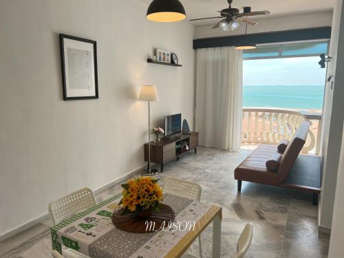 Χώρος καθιστικού στο Maison Seaview Suites Port Dickson