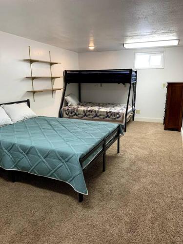 a bedroom with two beds in a room at Sunny Days in Pocatello