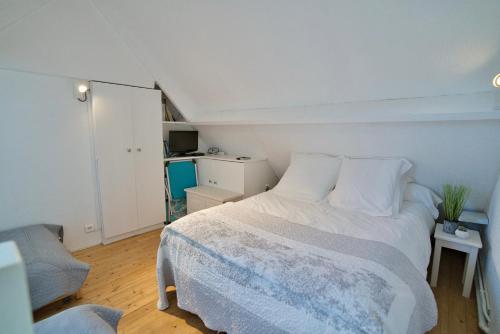 Posteľ alebo postele v izbe v ubytovaní Duplex en bord de mer