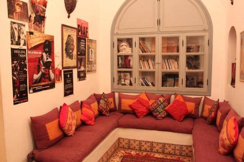 Zona de estar de Riad Sahara Nour