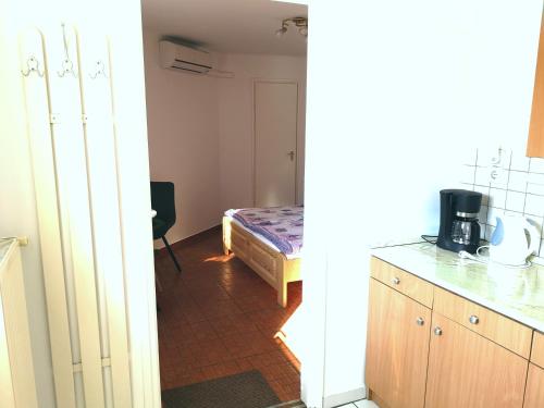 Η κουζίνα ή μικρή κουζίνα στο Apartman Kaszás Garden