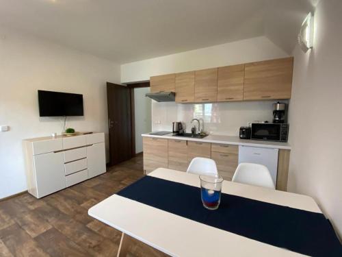 Kuchyň nebo kuchyňský kout v ubytování Villa KLÁRKA