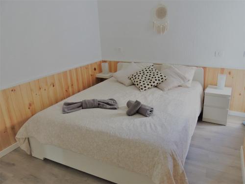 Postel nebo postele na pokoji v ubytování Mi Lugar FTV